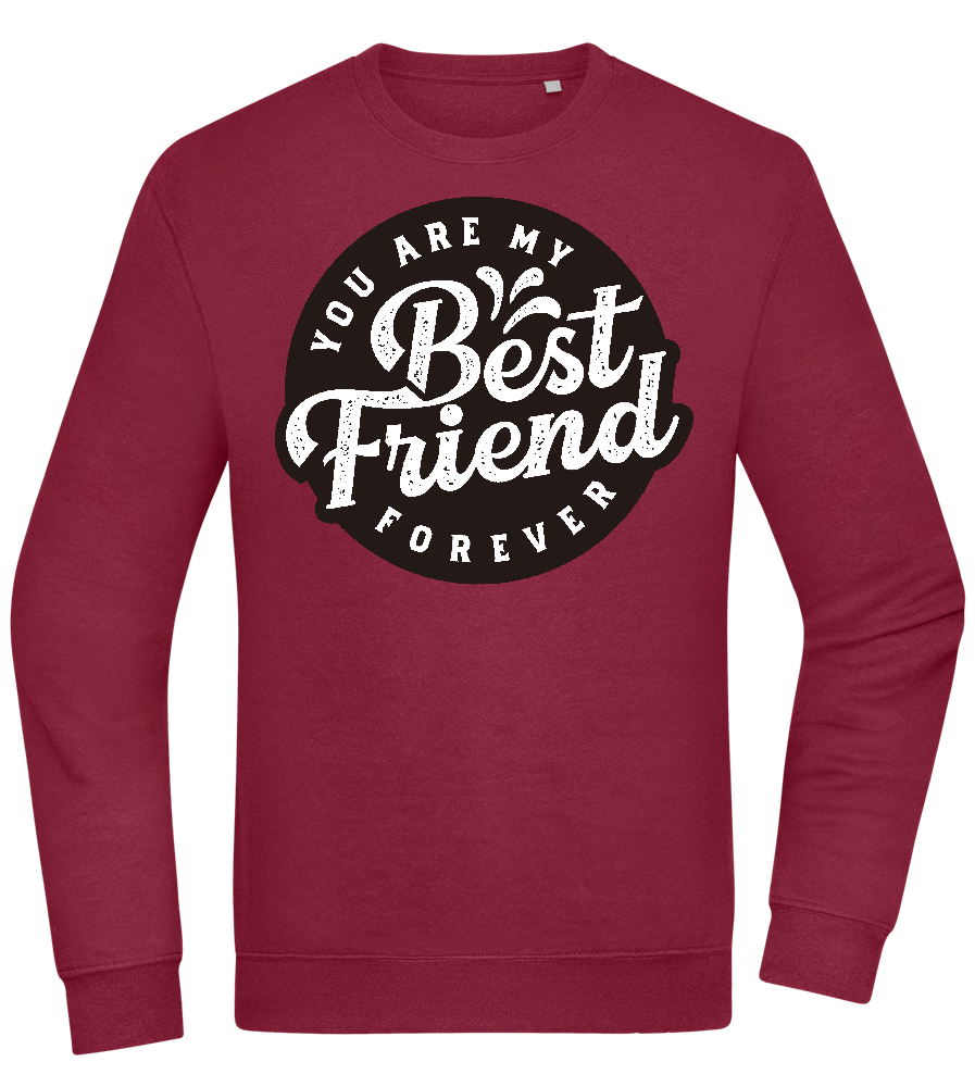 You Are My Best Friend Forever Design - Comfort Essential Unisex Sweater_BORDEAUX_front