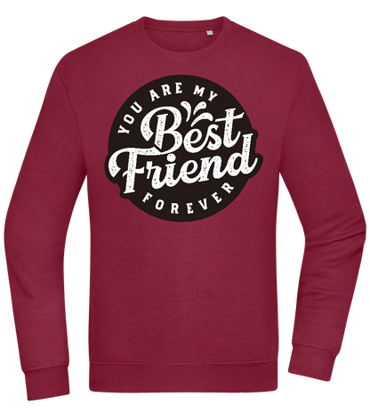 You Are My Best Friend Forever Design - Comfort Essential Unisex Sweater_BORDEAUX_front