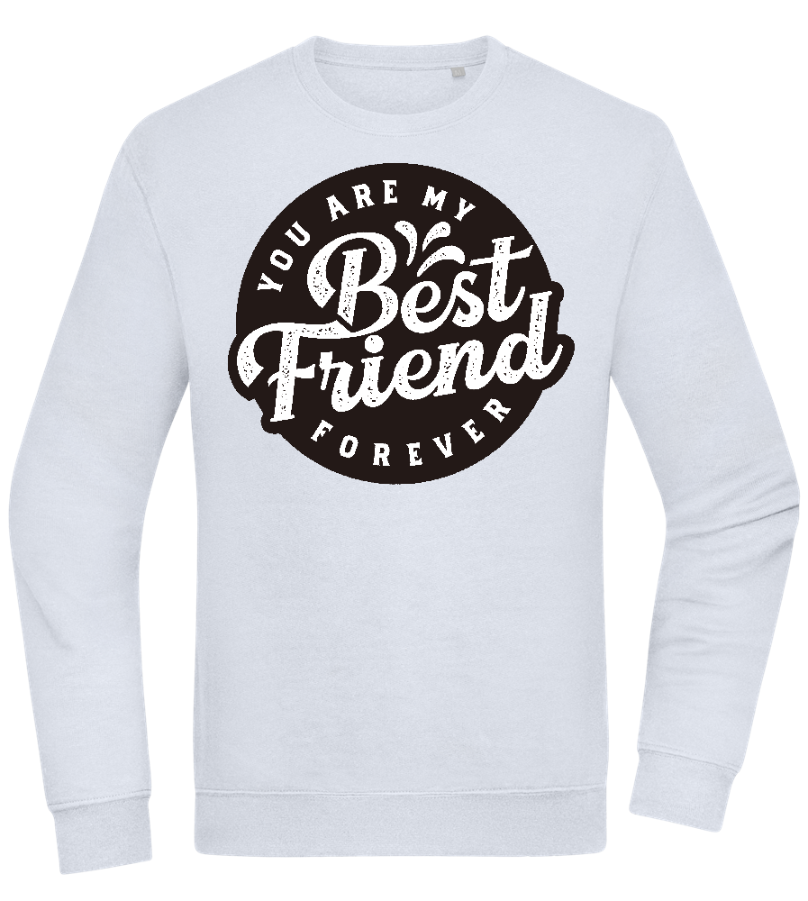 You Are My Best Friend Forever Design - Comfort Essential Unisex Sweater_CREAMY BLUE_front