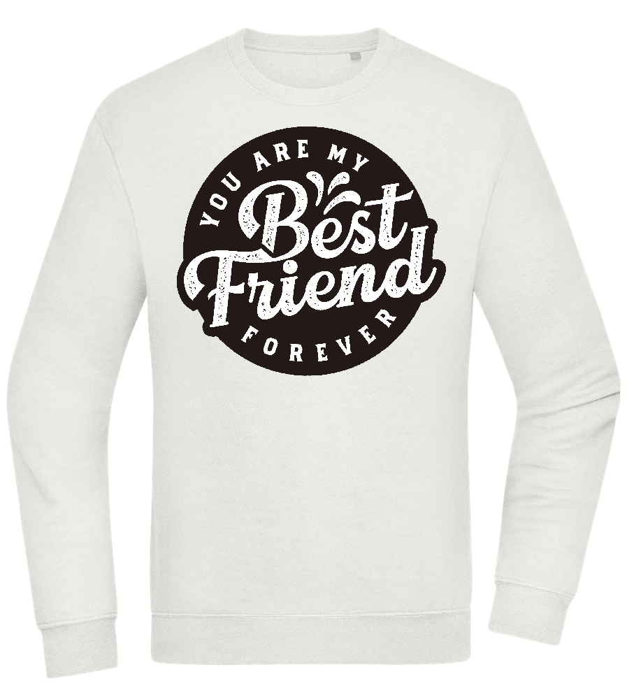 You Are My Best Friend Forever Design - Comfort Essential Unisex Sweater_CREAMY GREEN_front