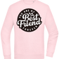 You Are My Best Friend Forever Design - Comfort Essential Unisex Sweater_LIGHT PEACH ROSE_front