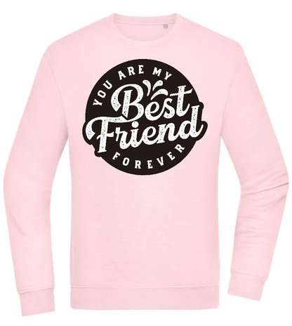 You Are My Best Friend Forever Design - Comfort Essential Unisex Sweater_LIGHT PEACH ROSE_front