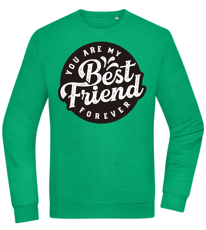 You Are My Best Friend Forever Design - Comfort Essential Unisex Sweater_MEADOW GREEN_front