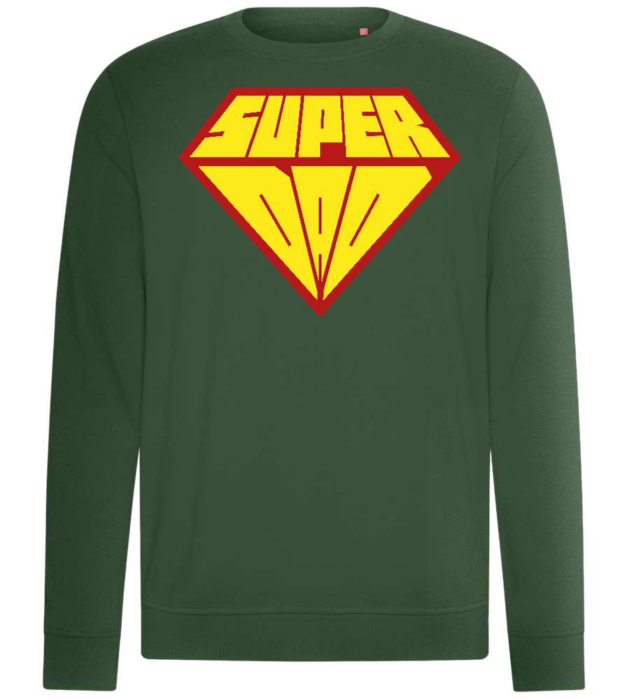 Super Dad 1 Design - Comfort unisex sweater_GREEN BOTTLE_front