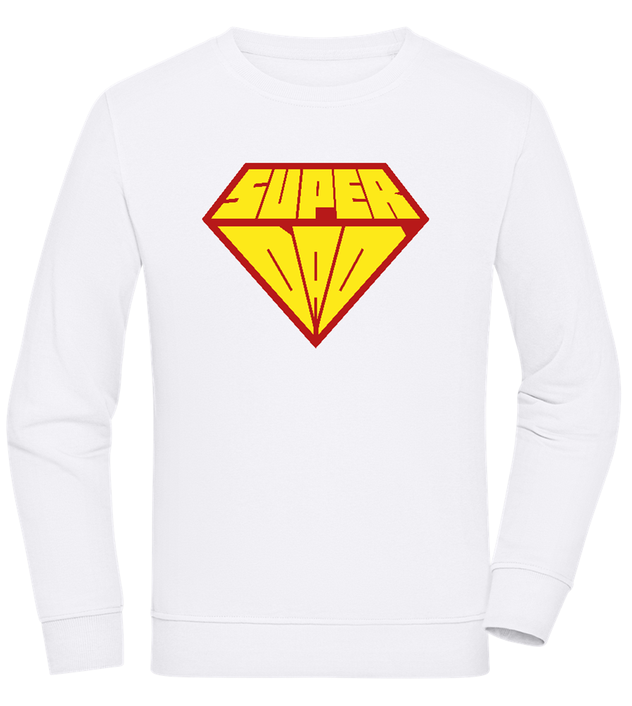Super Dad 1 Design - Comfort unisex sweater_WHITE_front
