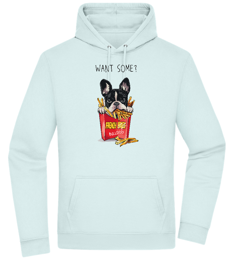 French Fries Design - Premium Essential Unisex Hoodie_ARCTIC BLUE_front