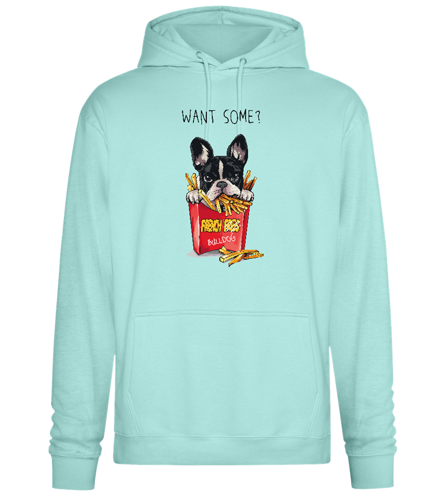 French Fries Design - Premium Essential Unisex Hoodie_ARCTIC BLUE_front