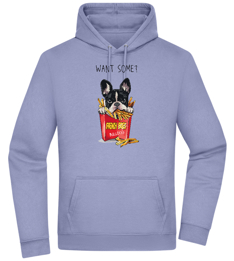 French Fries Design - Premium Essential Unisex Hoodie_BLUE_front