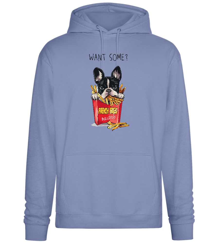 French Fries Design - Premium Essential Unisex Hoodie_BLUE_front