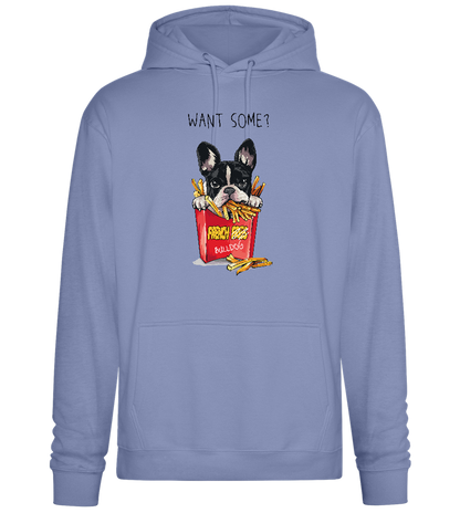 French Fries Design - Premium Essential Unisex Hoodie_BLUE_front