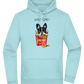 French Fries Design - Premium Essential Unisex Hoodie_POOL BLUE_front