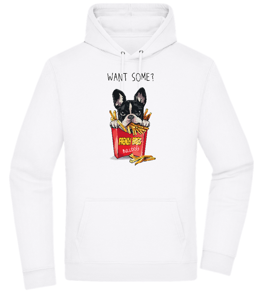 French Fries Design - Premium Essential Unisex Hoodie_WHITE_front