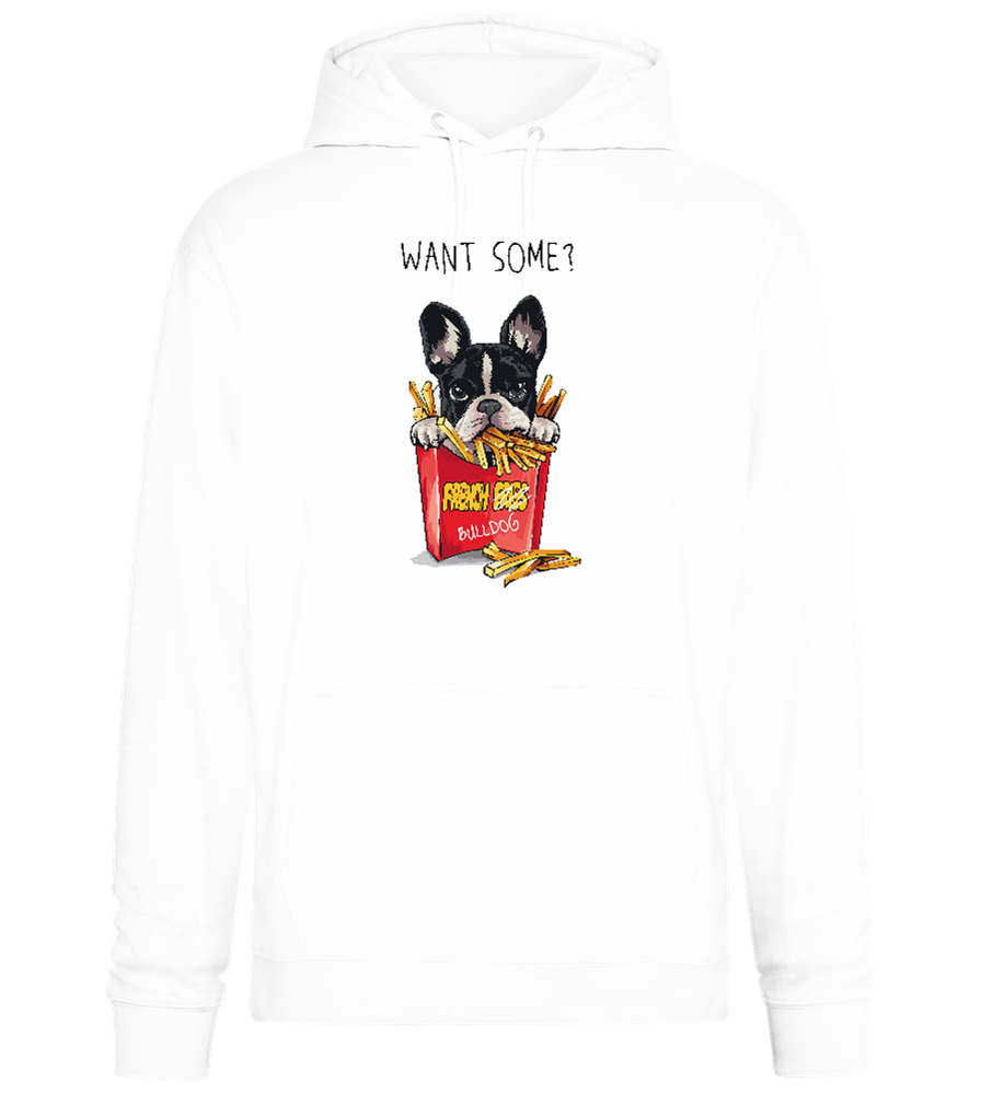 French Fries Design - Premium Essential Unisex Hoodie_WHITE_front