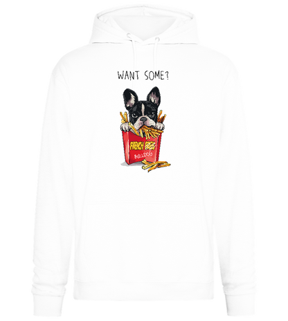 French Fries Design - Premium Essential Unisex Hoodie_WHITE_front