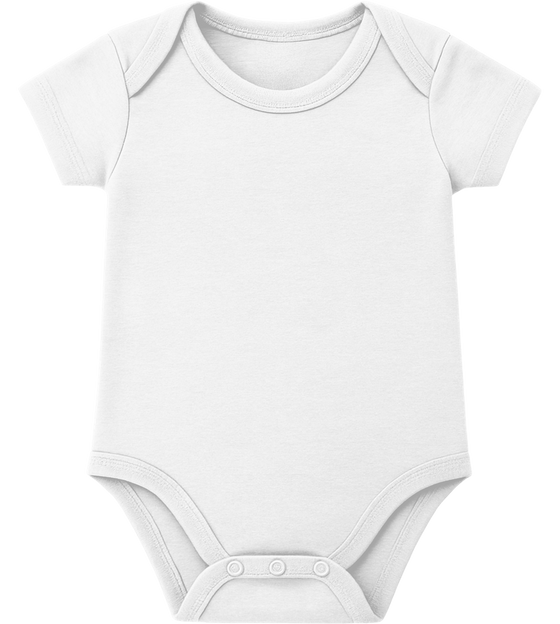 Santa's Little Helper Quote Design - Baby bodysuit_WHITE_front