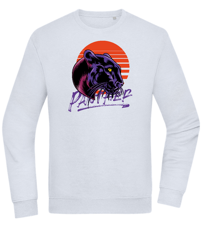 Retro Panther Design - Comfort Essential Unisex Sweater_CREAMY BLUE_front