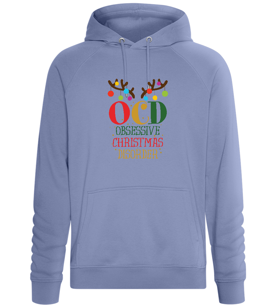 OCD Obsessive Christmas Disorder Design - Comfort unisex hoodie_BLUE_front