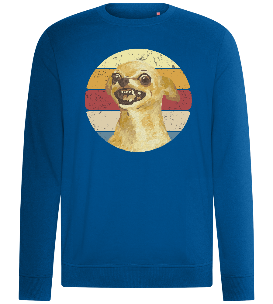 Crazy Chihuahua Design - Comfort unisex sweater_ROYAL_front