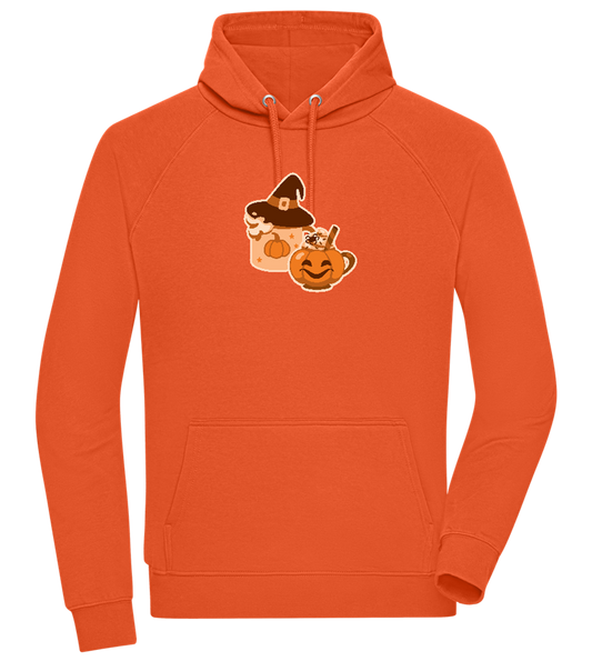 Spooky Pumpkin Spice Design - Comfort unisex hoodie_BURNT ORANGE_front