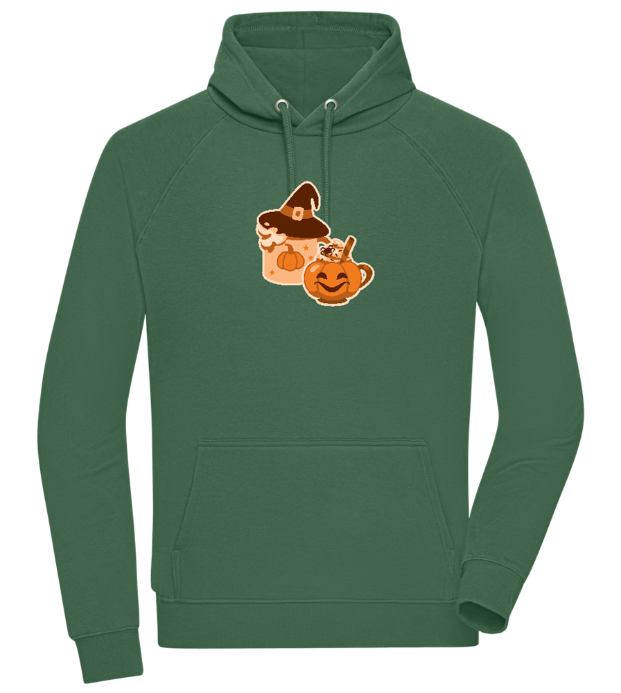 Spooky Pumpkin Spice Design - Comfort unisex hoodie_GREEN BOTTLE_front