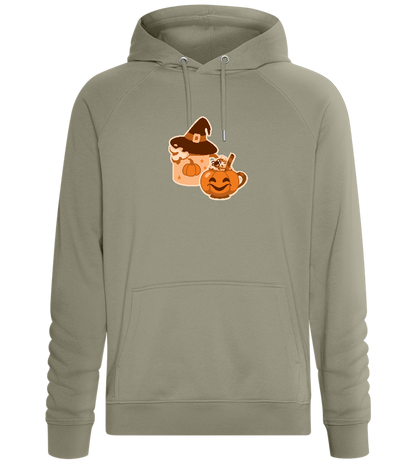 Spooky Pumpkin Spice Design - Comfort unisex hoodie_KHAKI_front