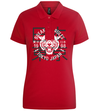 Break The Rules 1998 Design - Premium women's polo shirt_RED_front