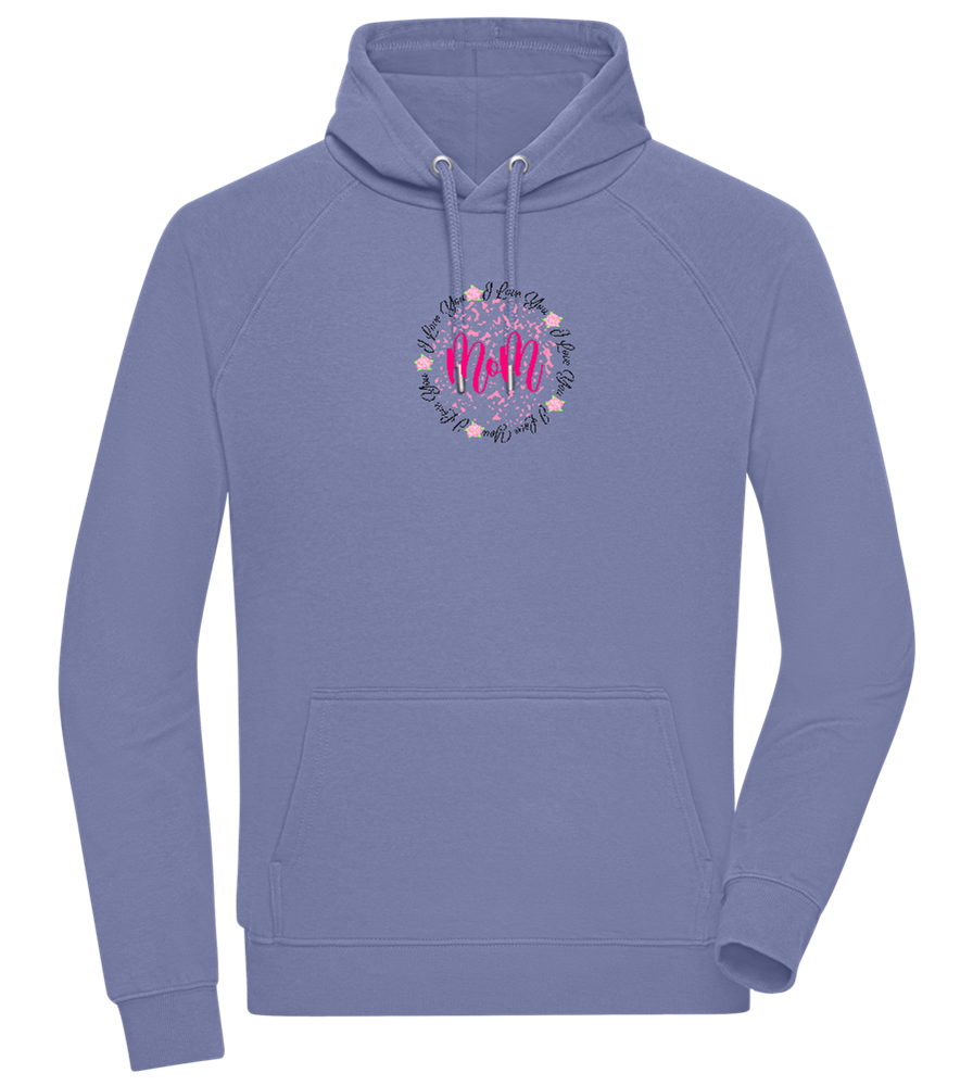 I Love You Mom Design - Comfort unisex hoodie_BLUE_front