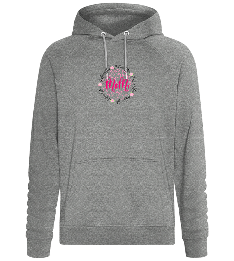 I Love You Mom Design - Comfort unisex hoodie_ORION GREY II_front