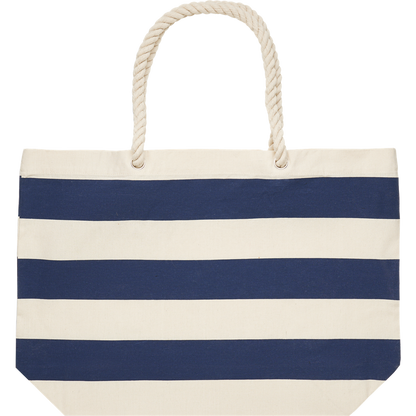 Striped Cotton Beach Bag_BLUE_back