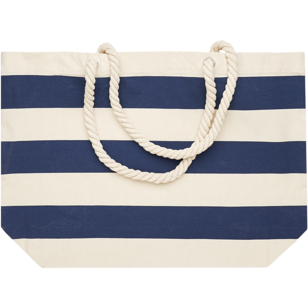 Striped Cotton Beach Bag_BLUE_DETAILEDIMAGE_front_2