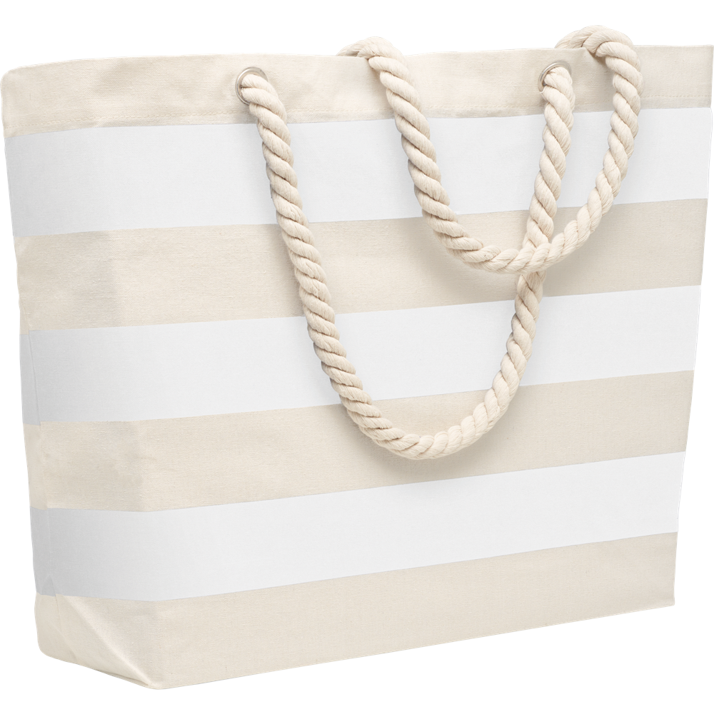 Striped Cotton Beach Bag_WHITE_DETAILEDIMAGE_front_1