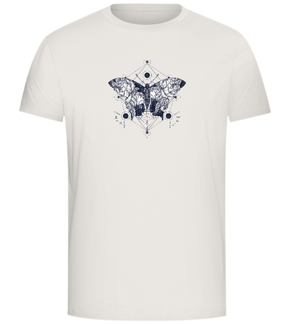 Flowery Butterfly Design - Comfort Unisex T-Shirt_ECRU_front