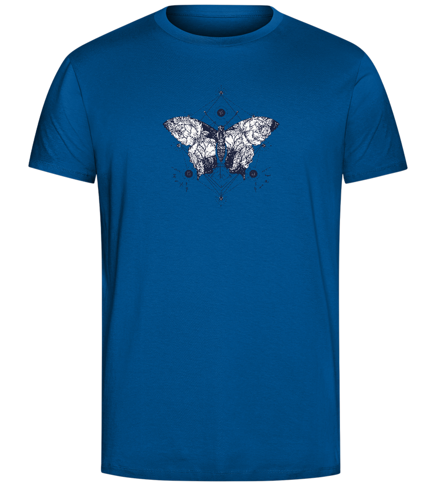 Flowery Butterfly Design - Comfort Unisex T-Shirt_ROYAL_front