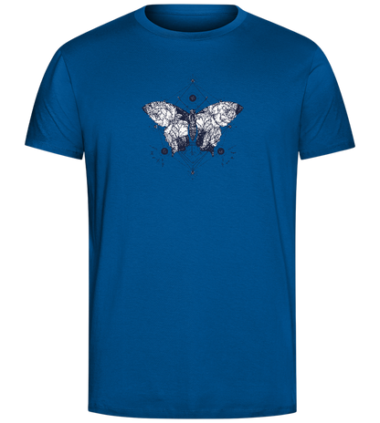 Flowery Butterfly Design - Comfort Unisex T-Shirt_ROYAL_front