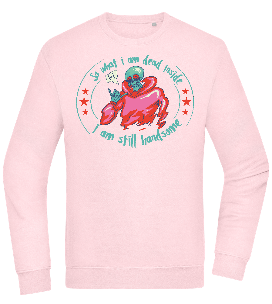 Still Handsome Design - Comfort Essential Unisex Sweater_LIGHT PEACH ROSE_front