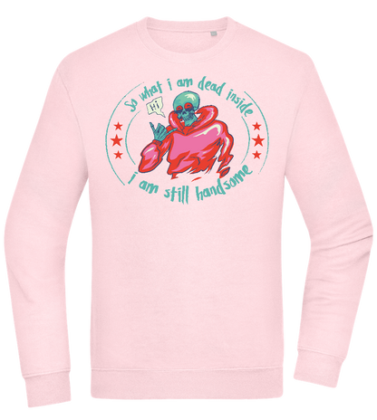 Still Handsome Design - Comfort Essential Unisex Sweater_LIGHT PEACH ROSE_front