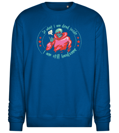 Still Handsome Design - Comfort Essential Unisex Sweater_ROYAL_front