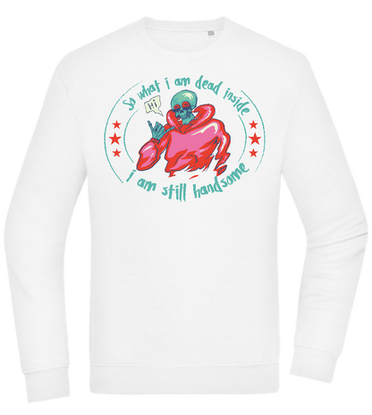 Still Handsome Design - Comfort Essential Unisex Sweater_WHITE_front