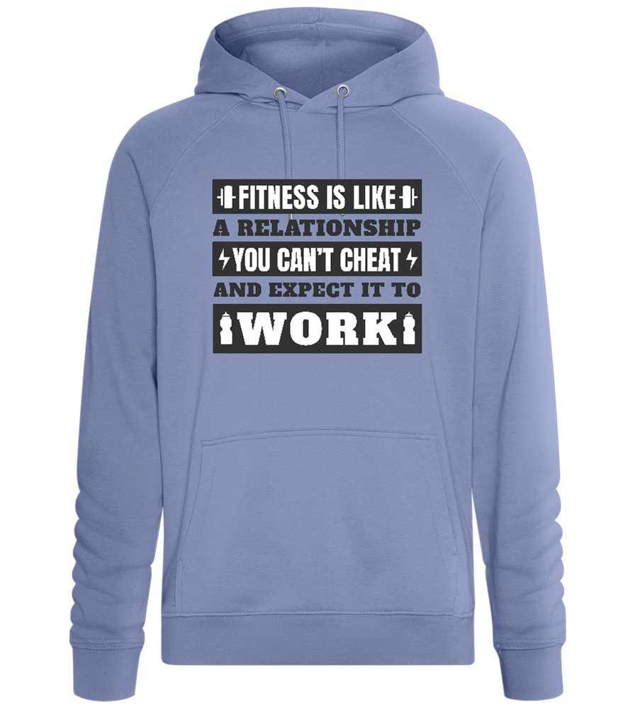 No Cheat Gains Design - Comfort unisex hoodie_BLUE_front