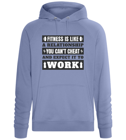 No Cheat Gains Design - Comfort unisex hoodie_BLUE_front