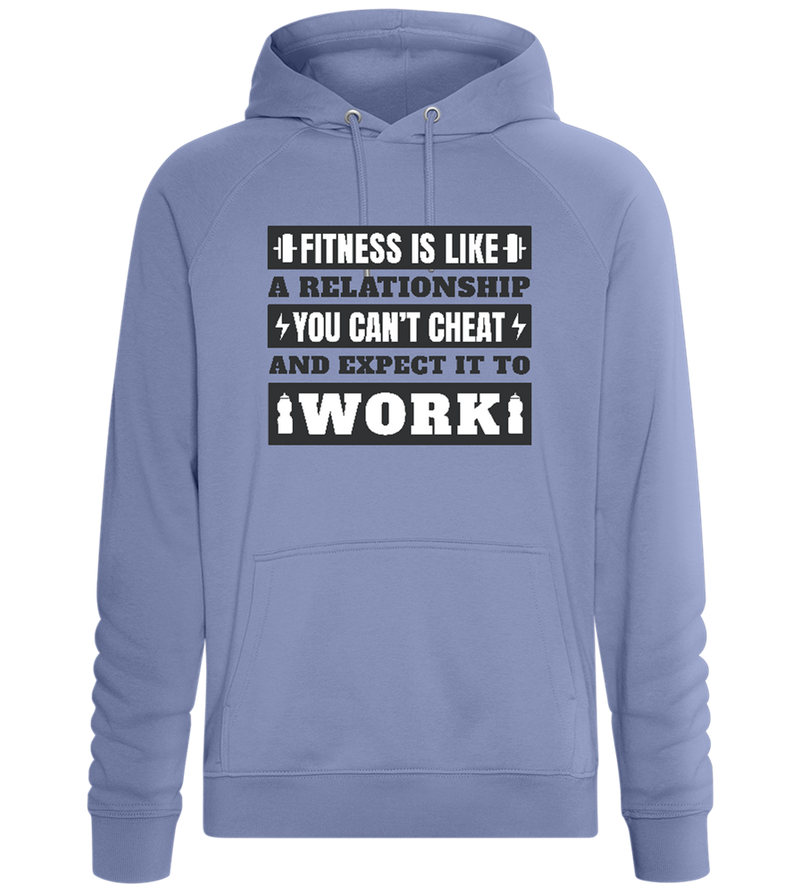 No Cheat Gains Design - Comfort unisex hoodie_BLUE_front