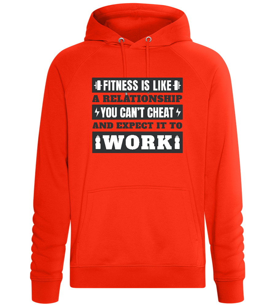 No Cheat Gains Design - Comfort unisex hoodie_BURNT ORANGE_front