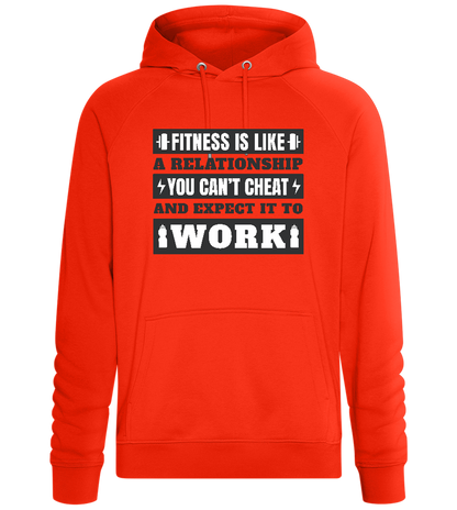 No Cheat Gains Design - Comfort unisex hoodie_BURNT ORANGE_front