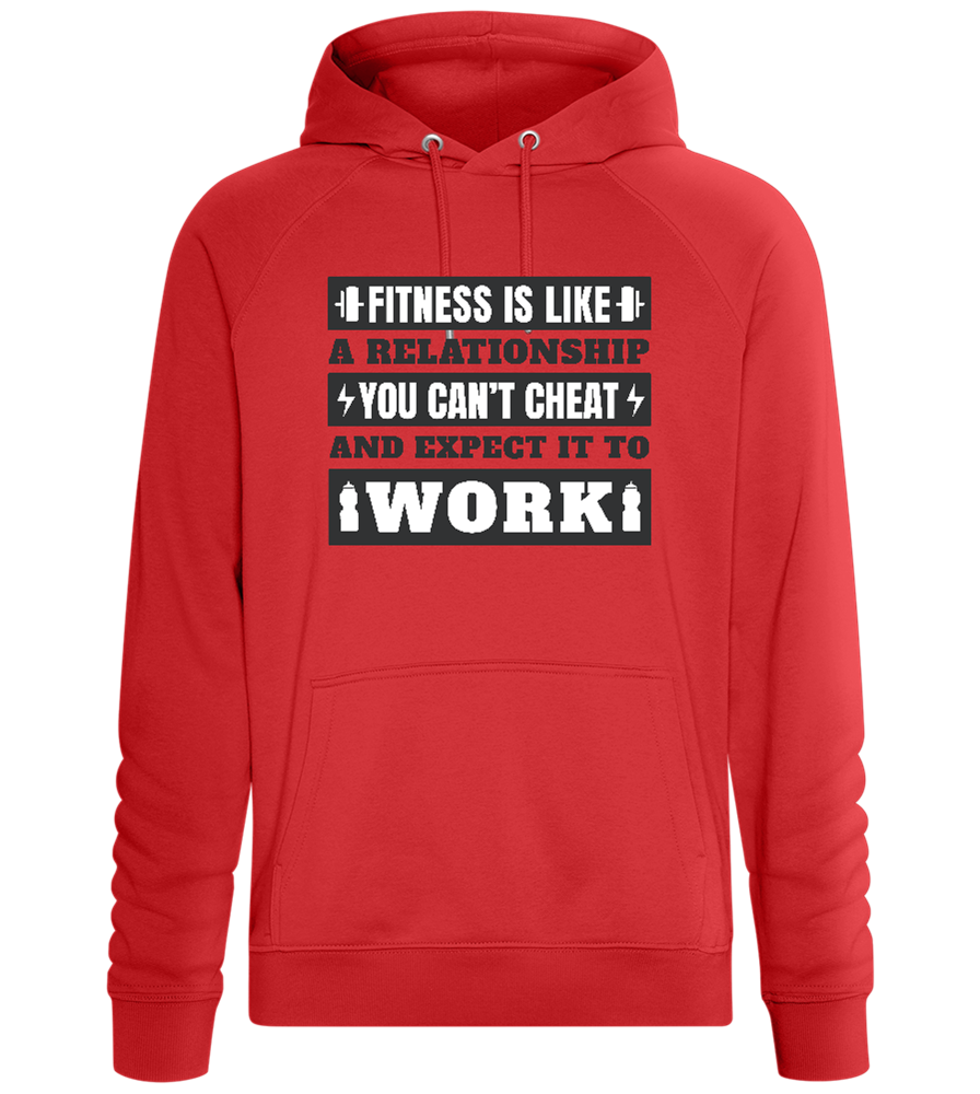 No Cheat Gains Design - Comfort unisex hoodie_RED_front