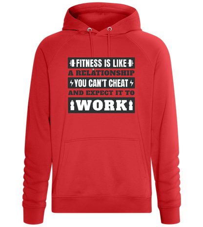 No Cheat Gains Design - Comfort unisex hoodie_RED_front