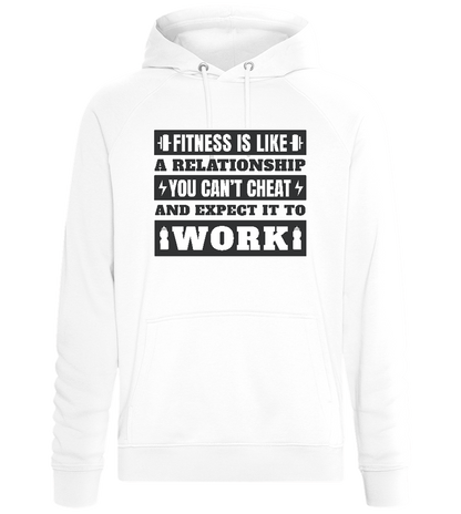 No Cheat Gains Design - Comfort unisex hoodie_WHITE_front