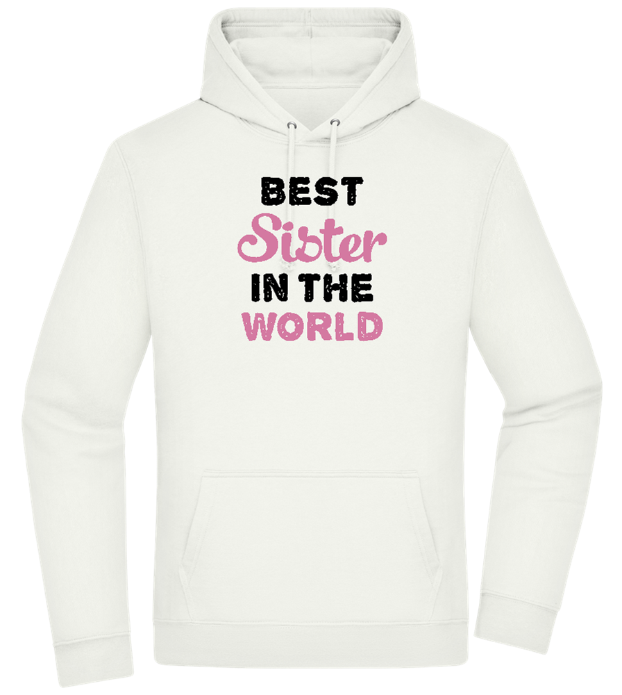 Best Sister in the World Design - Premium Essential Unisex Hoodie_CREAMY GREEN_front