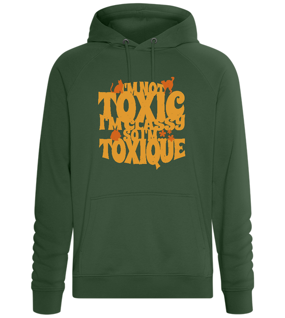 Not Toxic but Toxique Design - Comfort unisex hoodie_GREEN BOTTLE_front