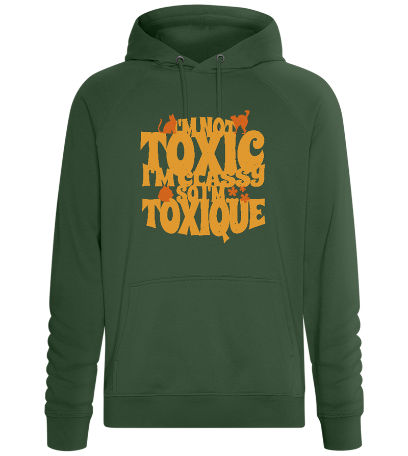 Not Toxic but Toxique Design - Comfort unisex hoodie_GREEN BOTTLE_front