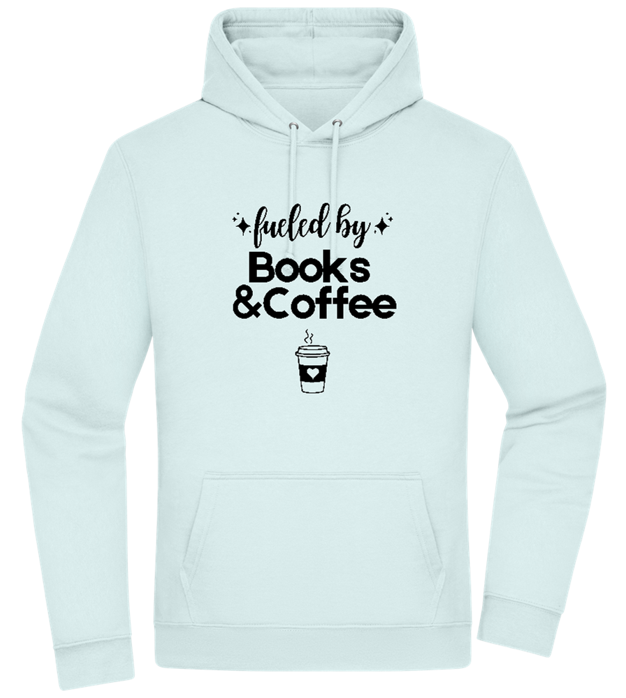 Books and Coffee Design - Premium Essential Unisex Hoodie_ARCTIC BLUE_front